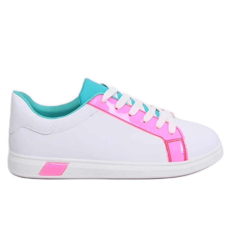 Tênis feminino W-3116 Fushia branco multicolorido