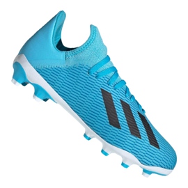Chuteiras Adidas X 19.3 Mg Jr EF7550 azul azul Chuteiras Adidas X 19.3 Mg Jr EF7550 azul azul