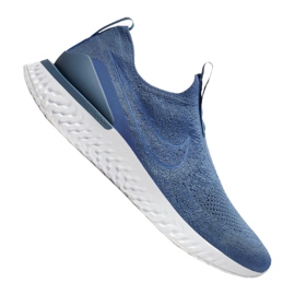 Sapato Nike Epic Phantom React Flyknit M BV0417-401 azul