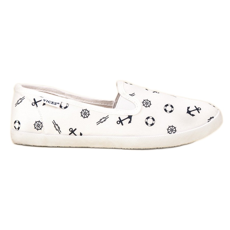 Vices Sailor Slipons VÍCIOS branco