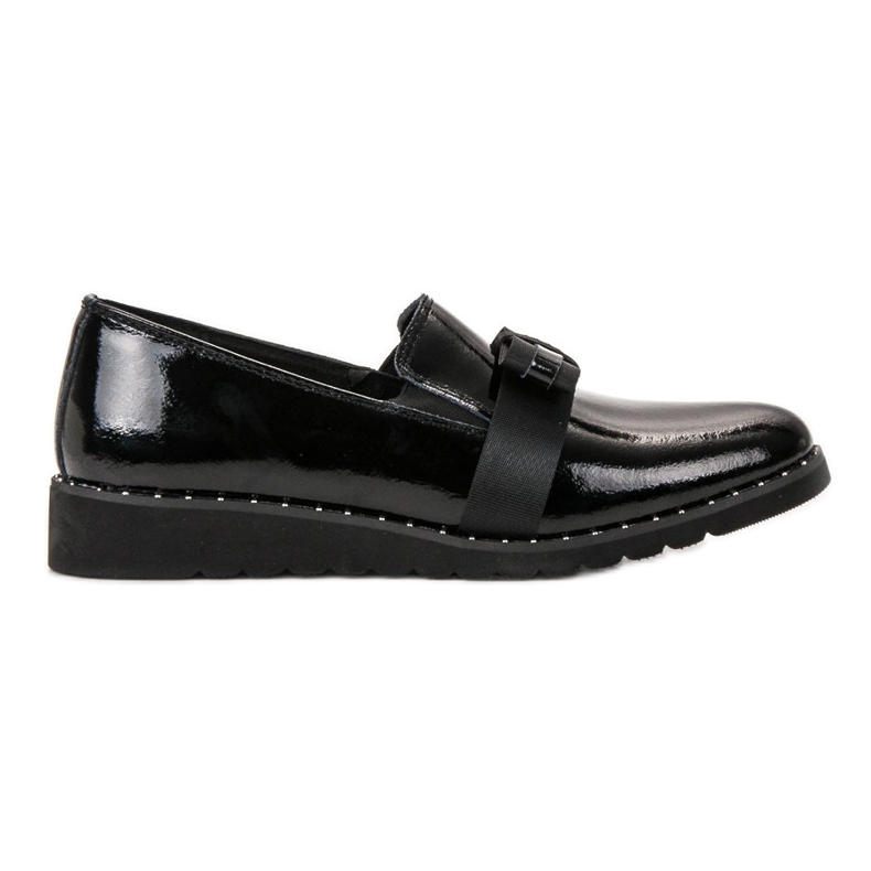 Filippo Sapatos de couro slip-on preto