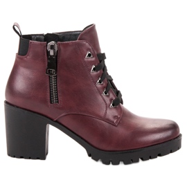 Vinceza Botas baixas no bar vermelho