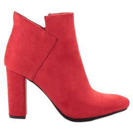 Vinceza Botas de camurça sexy vermelho Vinceza Botas de camurça sexy vermelho