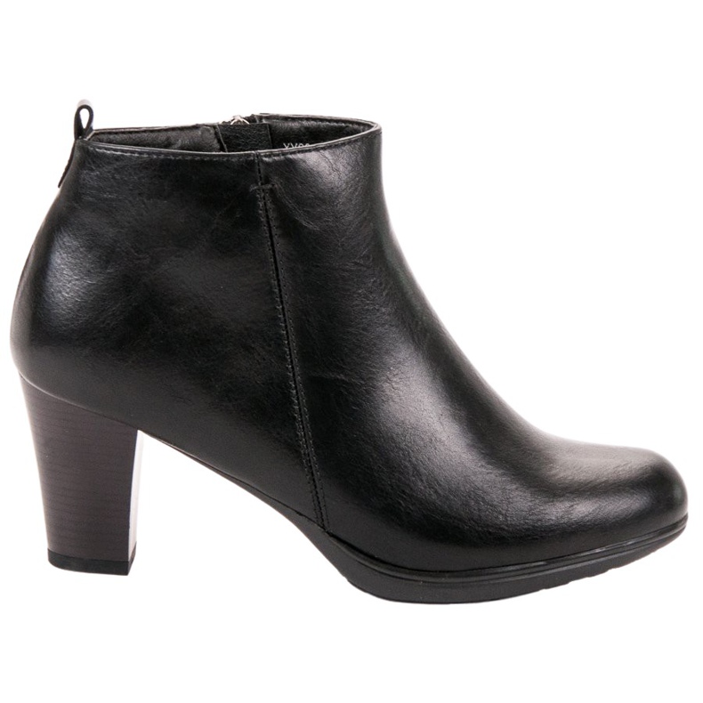 Vinceza Botas de Salto Baixo preto