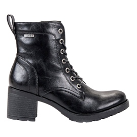 Botas pretas de amarrar VINCEZA preto