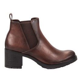 W. Potocki marrom Brown Jodhpur botas em um post