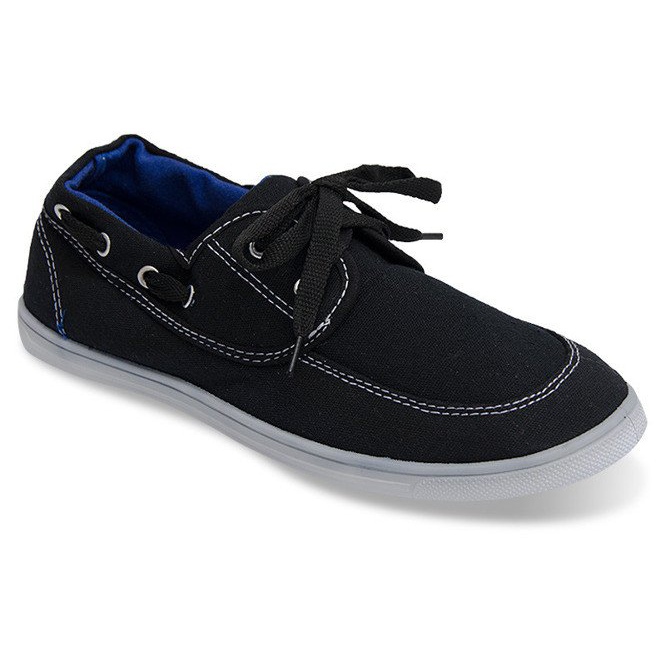 Tênis Mocassins De Tecido VB14 Preto