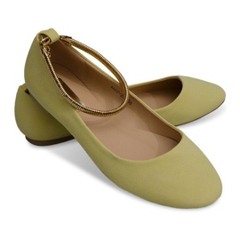 Bailarinas bonitas ornamento A607 amarelo