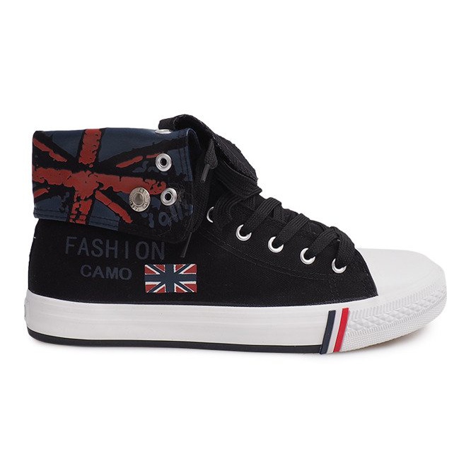 Tênis alto preto 1510-1