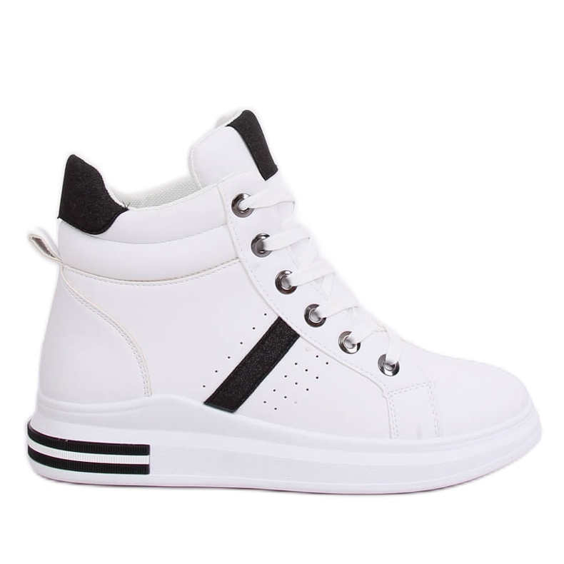 Tênis branco CB-19078 BRANCO / PRETO