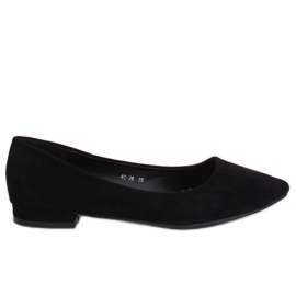 Bailarinas com dedos amendoados preto RC-76 Preto Bailarinas com dedos amendoados preto RC-76 Preto