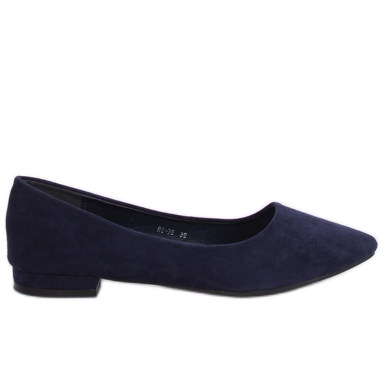Bailarinas com dedos amendoados azul marinho RC-76 Navy