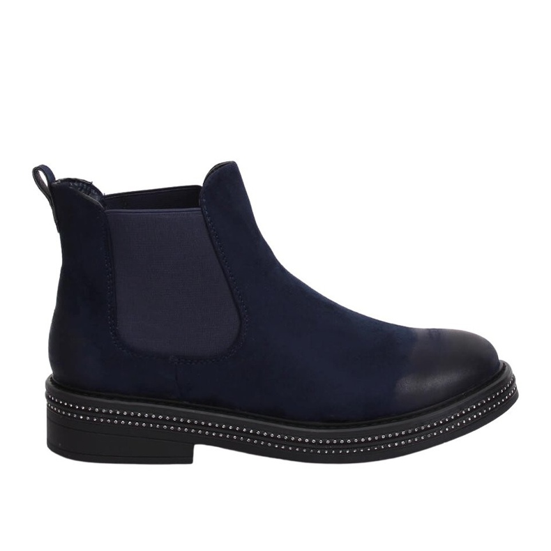 Botas Chelsea azul marinho para mulheres WY-2842 Blue