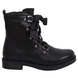 Preto Botas pretas militares BJ1523-KB Black