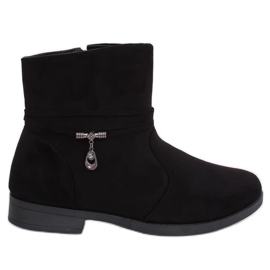 Preto Botas pretas de camurça preta MP-53 Black