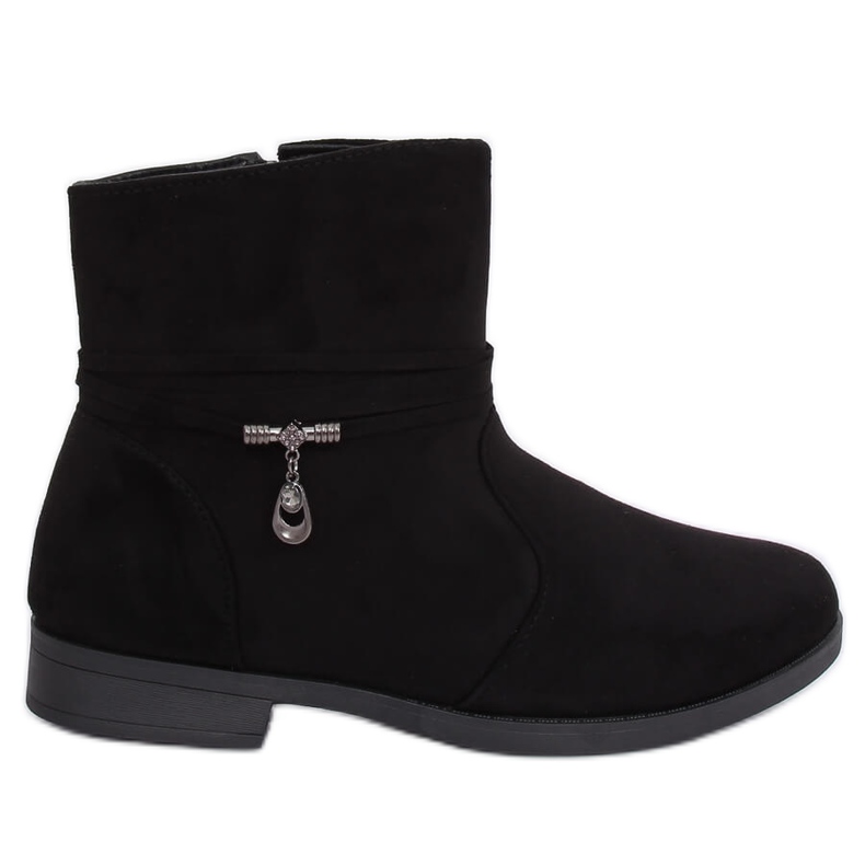 Botas femininas de camurça preta MP-53 pretas preto