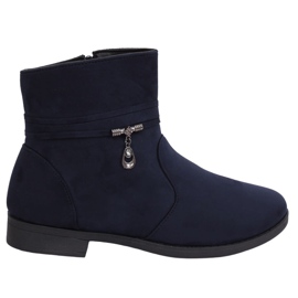 Marinha Botas de camurça azul marinho MP-53 Azul