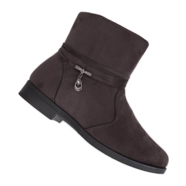 Grey Camurça botas femininas MP-53 Cinza