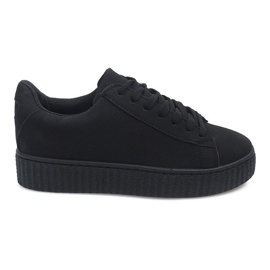 Creepers Boots em MB-1 Black Platform preto