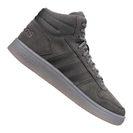 Sapatos adidas Hoops 2.0 Mid M B44635 cinza Sapatos adidas Hoops 2.0 Mid M B44635 cinza