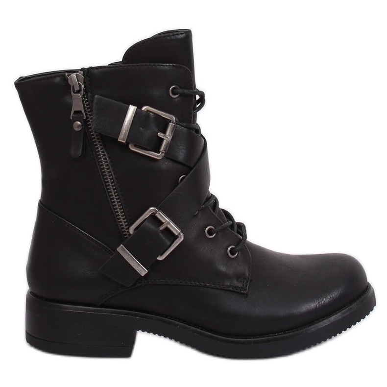 Botas militares pretas C581 pretas preto
