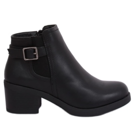 Botas Jodhpur pretas de salto alto B0-232 Pretas preto