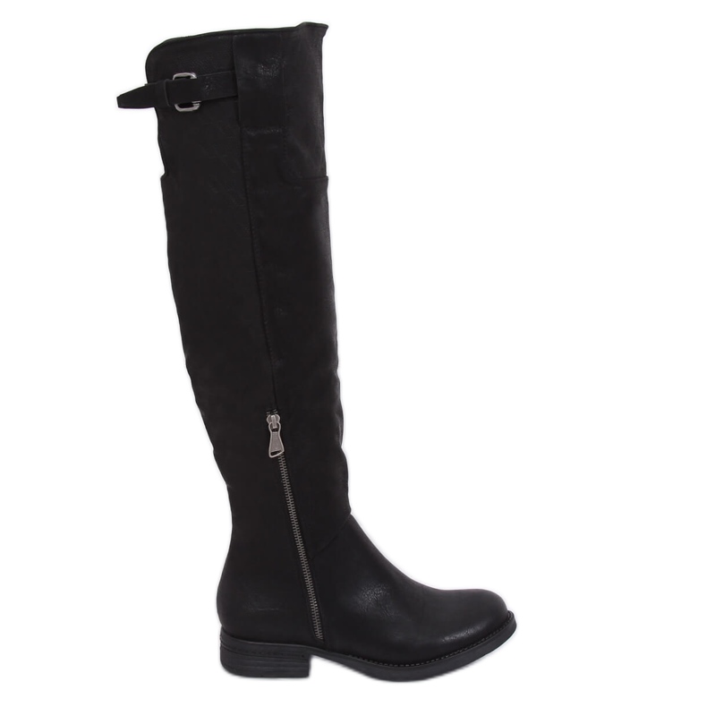 Botas de mosqueteiro pretas F2075 pretas preto