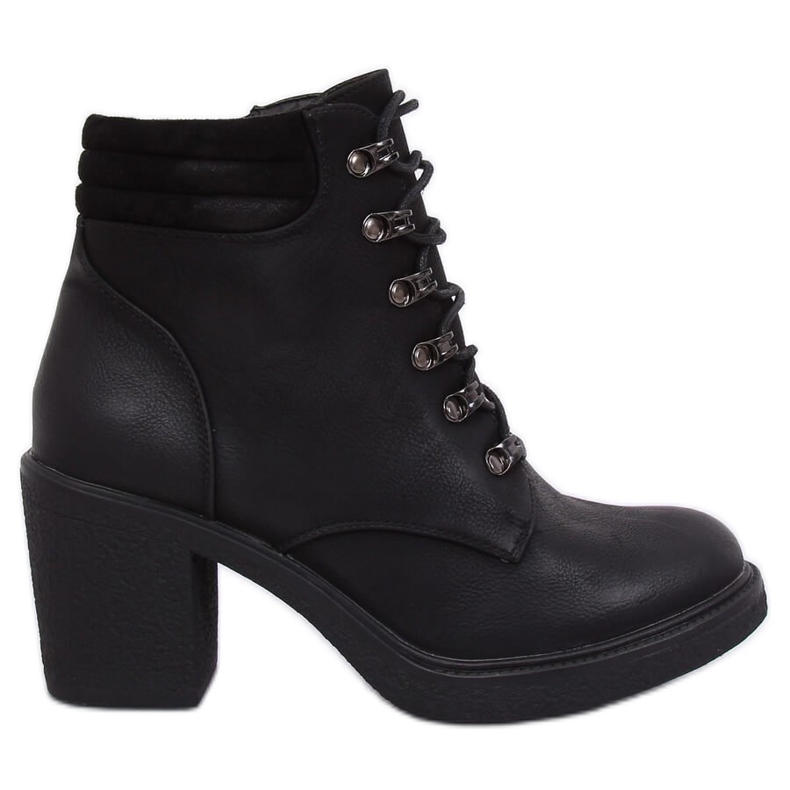 Botas pretas VQ-18 pretas com cordões preto Botas pretas VQ-18 pretas com cordões preto
