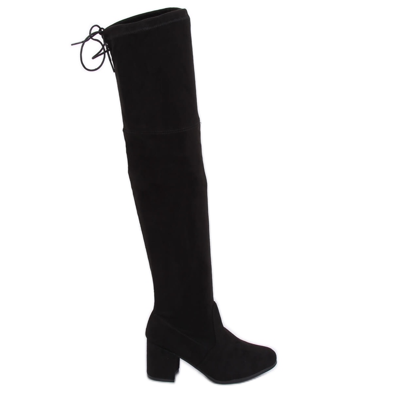 Botas acima do joelho pretas outono C-7172 Pretas preto