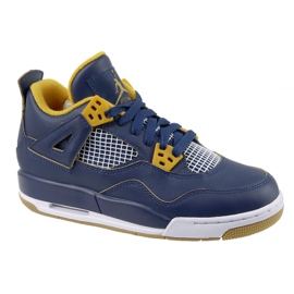 Nike Jordan 4 Retro Bg Jr 408452-425 azul marinho Nike Jordan 4 Retro Bg Jr 408452-425 azul marinho