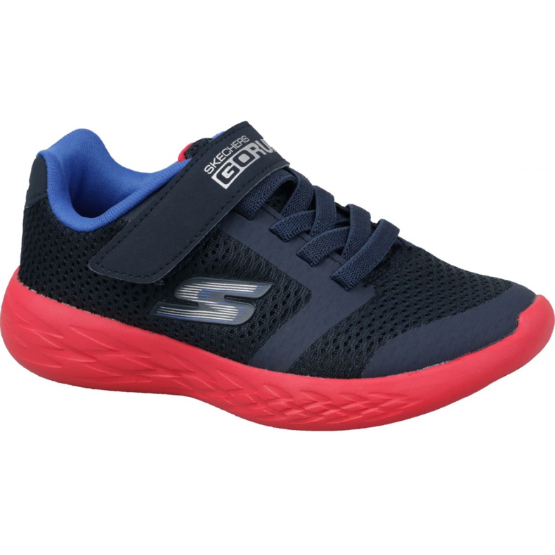 Tênis Skechers Go Run 600 Jr 97860L-NVRD azul marinho Tênis Skechers Go Run 600 Jr 97860L-NVRD azul marinho