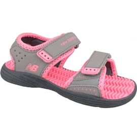 Sandálias cinza New Balance Jr K2004PKG rosa
