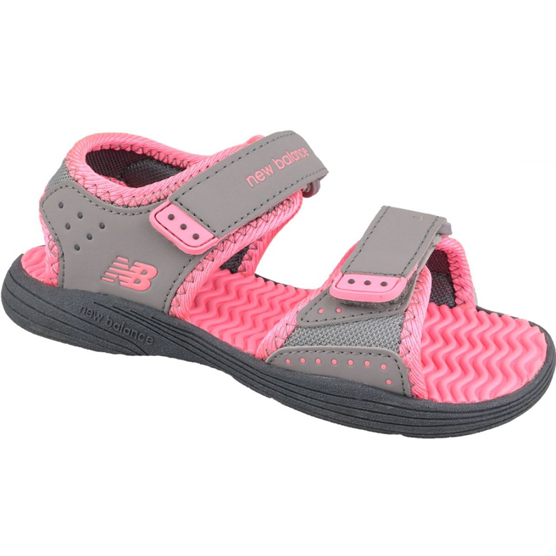 Sandálias cinza New Balance Jr K2004PKG rosa