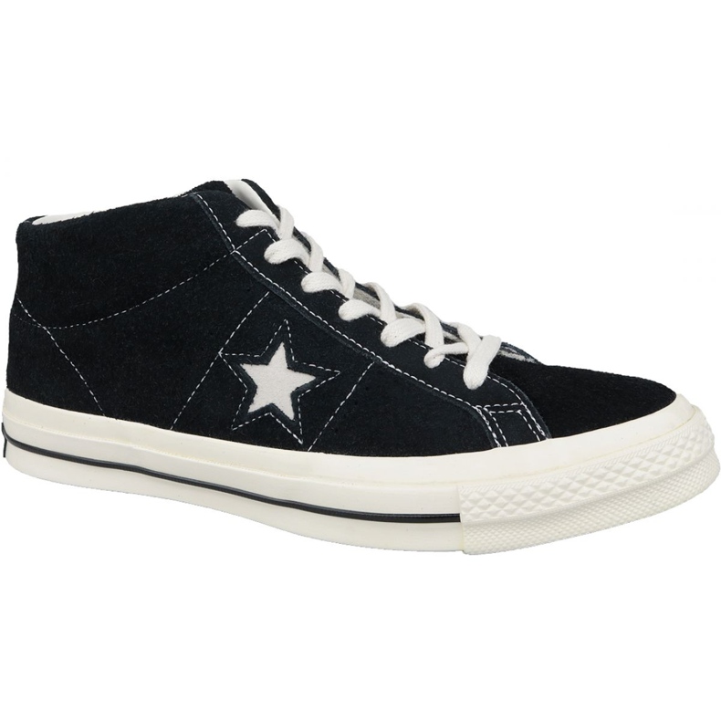 Sapatos Converse One Star Ox Mid Vintage Suede M 157701C preto