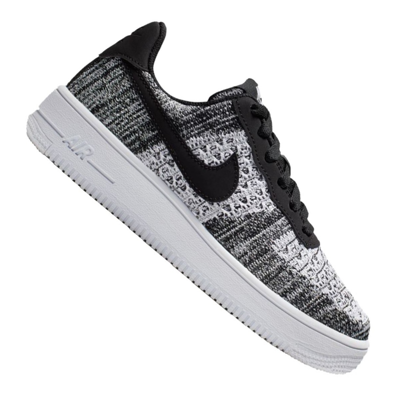 Nike Air Force 1 Flyknit 2.0 Gs Jr BV0063-001 preto multicolorido Nike Air Force 1 Flyknit 2.0 Gs Jr BV0063-001 preto multicolorido