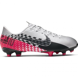 Chuteiras de futebol Nike Mercurial Vapor 13 Academy Neymar FG / MG Jr AT8125-006 cinza cinza / prata