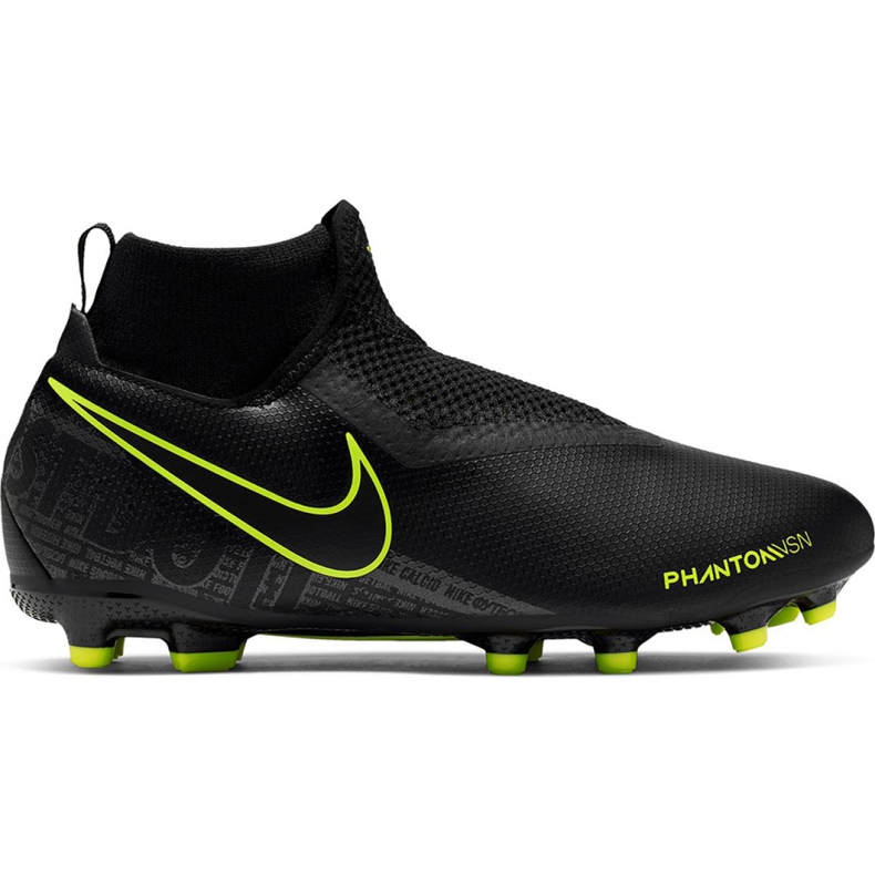 Chuteiras Nike Phantom Vsn Academy Df FG / MG Jr AO3287-007 preto preto