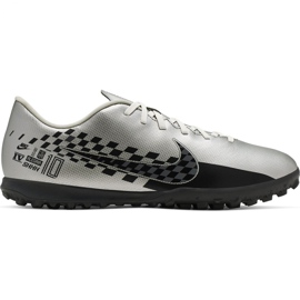 Chuteira Nike Mercurial Vapor 13 Club Neymar Tf M AT8000-006 cinza prata