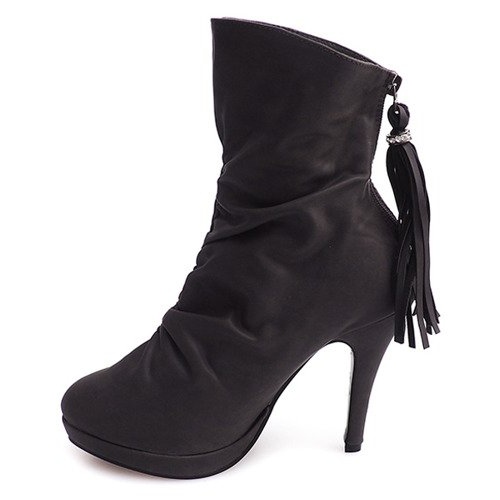 Botas altas em um alfinete 1020 cinza Botas altas em um alfinete 1020 cinza