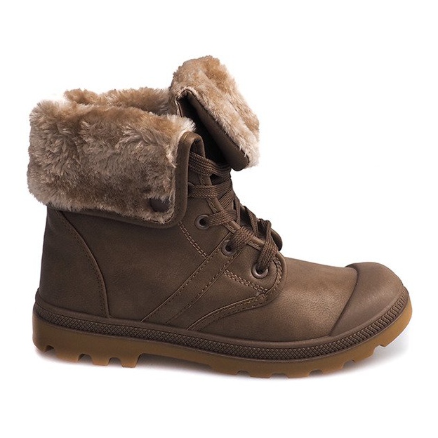 Botas de madeira isoladas R-56 Khaki multicolorido verde