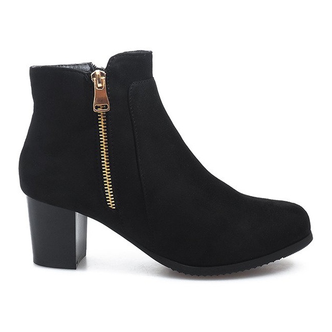 Botas de salto J0049-1 pretas preto
