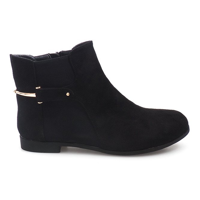Botas de camurça com elástico 3670 preto