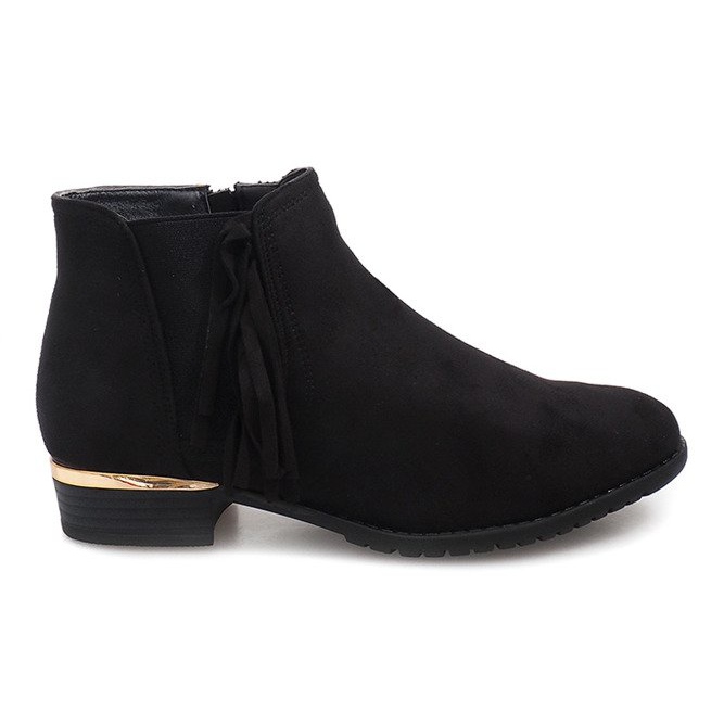 Botas de camurça com elástico 837 preto