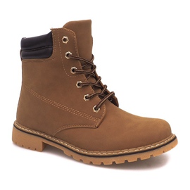 Botas de madeira R-8 Camel castanho