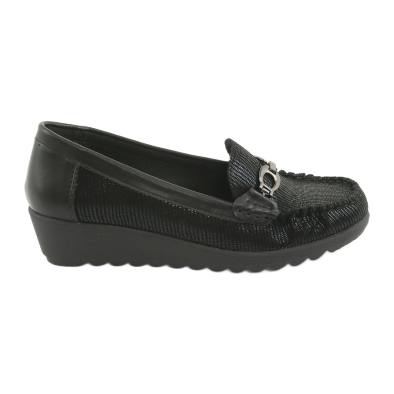 Black Mocassins wedge Sergio Leone PB223 preto