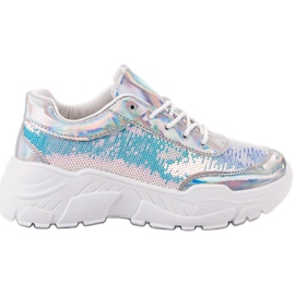 Marquiz Calçados Esportivos Com Lantejoulas cinza