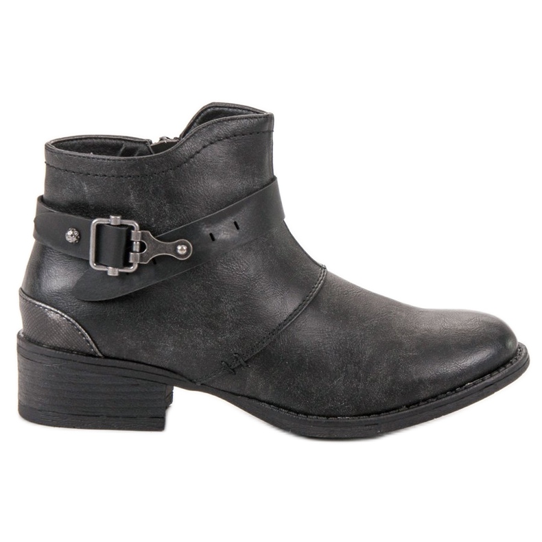 Groto Gogo Botas Com Fivela Decorativa preto