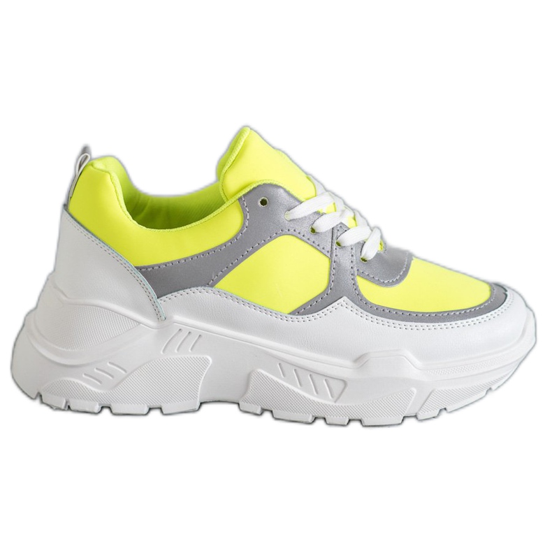 Ideal Shoes Calçados Esportivos Neon branco multicolorido amarelo