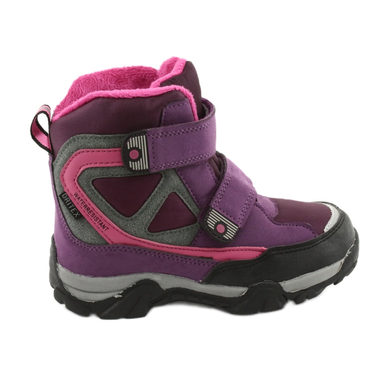Botas de velcro MtTrek com membrana 18-501-011 tolet rosa cinza