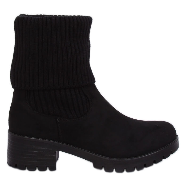 Botas femininas pretas com debrum ZX2804 Preto